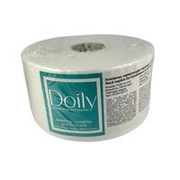 Изображение  Hairdressing collar napkin in a roll Doily 7x50 cm made of spunlace, smooth texture, 100 pcs/roll