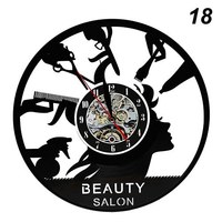Изображение  Часы настенные виниловые для парикмахерской Barber 18