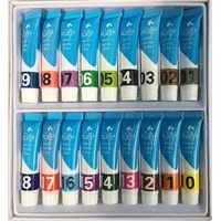 Изображение  Acrylic paints for manicure, 3D paints Lilly 18 pcs in a pack, a set of paints in tubes of 12 ml