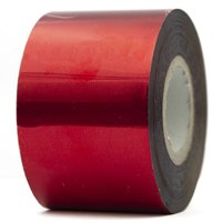 Изображение  Переводная фольга в рулоне, для дизайна ногтей, красная - 120 м. 4 см.