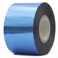 Изображение  Переводная фольга в рулоне, для дизайна ногтей, синяя - 120 м. 4 см.