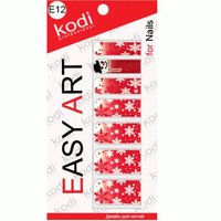 Изображение  Наклейки для дизайна ногтей Kodi Easy Art E12