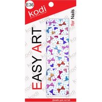 Изображение  Наклейки для дизайна ногтей Kodi Easy Art E36