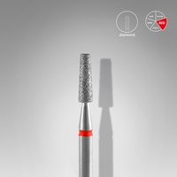 Изображение  Staleks Pro EXPERT diamond cutter, truncated cone, red, diameter 2.5 mm / working part 8 mm (FA70R025/8)