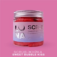 Изображение  Скраб для рук и ног с ароматом жвачки LUNAMoon Scrub Sweet Bubble Kiss, 200 г