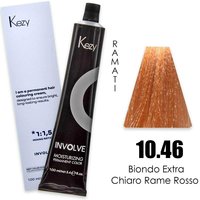 Изображение  Крем-краска для волос Kezy Involve Color 10.46 Red Copper Very Light Blond (красно-медный светлый блонд), 100 мл, Объем (мл, г): 100, Вариант: 10.46