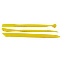 Изображение  Plastic spatula for depilation yellow - Set of 3 pieces