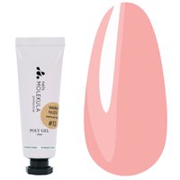 Изображение  Полигель для ногтей Nails Molekula Poly gel №13 Warm Nude теплый нюд, 15 мл, Объем (мл, г): 15, Вариант: 13