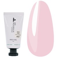 Изображение  Полигель для ногтей Nails Molekula Poly Gel №09 Baby Pink нежно розовый, 30 мл, Объем (мл, г): 30, Вариант: 09