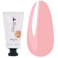 Изображение  Полигель для ногтей Nails Molekula Poly gel №12 Velvet Blush бархатная румяная, 30 мл, Объем (мл, г): 30, Вариант: 12