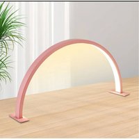 Изображение  Бестеневая LED лампа-полумесяц М55 (56 см.) для освещения рабочего места (настольная), 50 Вт. Розовый