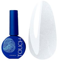 Изображение  Топ глянцевый без липкого слоя Touch Top Shine прозрачный с блестками, 13 мл