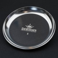 Изображение  Metal tray "Round" (10 cm) Designer for storing tools and decor Silver - 442 S