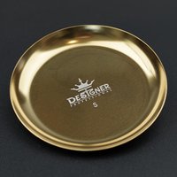 Изображение  Metal tray "Round" (10 cm) Designer for storing tools and decor Gold - 442 S