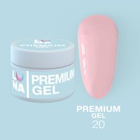 Изображение  Гель для наращивания ногтей LUNAMoon Premium Gel №20, 50 мл, Объем (мл, г): 50, Вариант: 20