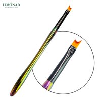 Изображение  Кисть для маникюра Lilly Beaute для френча коричневый перламутр, 1 шт