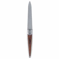 Изображение  Sapphire nail file with metal handle and wooden insert SPL 90153, 12cm