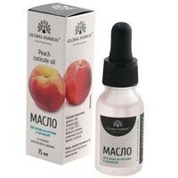 Изображение  Oil for nails and cuticles Global Fashion 15 ml, Peach, Aroma: Peach