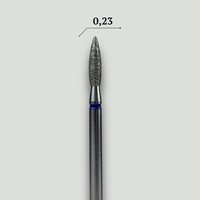 Зображення  Фреза алмазна Saga Professional 006 полум'я синя 0.23 мм