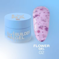 Изображение  Цветочный гель для наращивания ногтей LUNAMoon Flower Gel №2, 15 мл, Объем (мл, г): 15, Вариант: 02