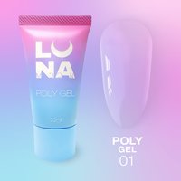 Изображение  Polygel for nail extention LUNAMoon Poly Gel No.1, 30 ml, Volume (ml, g): 30, Options: 1