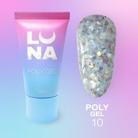 Изображение  Polygel for nail extention LUNAMoon Poly Gel No.10, 30 ml, Volume (ml, g): 30, Options: 10