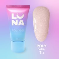 Изображение  Polygel for nail extention LUNAMoon Poly Gel No.15, 30 ml, Volume (ml, g): 30, Options: 15