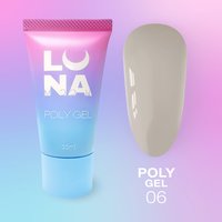 Изображение  Polygel for nail extention LUNAMoon Poly Gel No.6, 30 ml, Volume (ml, g): 30, Options: 6