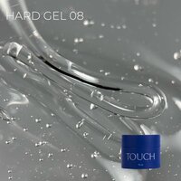 Изображение  Гель для наращивания Touch Hard Gel 08 прозрачный, 15 мл, Объем (мл, г): 15, Вариант: 08