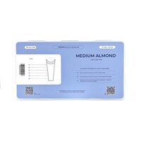 Изображение  Типсы для наращивания гелевые средние Touch Medium Almond Миндаль, 240 шт