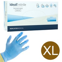 Изображение  Nitrile gloves Mercator Medical ideall nitrile 100 pcs, XL Blue