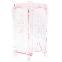 Изображение  Container for square lint-free wipes and cotton pads, Transparent-pink
