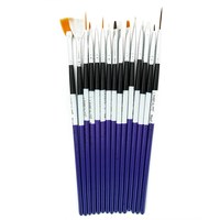 Изображение  Set of brushes for manicure 15 pcs Lilly Beaute