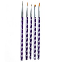 Изображение  Set of brushes for manicure, for nail extension 5 pcs