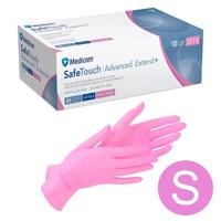 Изображение  Нитриловые перчатки Medicom SafeTouch, 100 шт S, Розовые