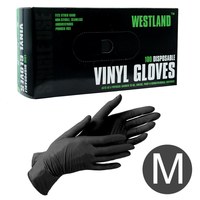 Изображение  Disposable vinyl gloves Westland 100 pcs, M black