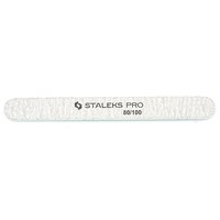 Зображення  Пилка пряма мінеральна для нігтів STALEKS PRO, 80/100 грит