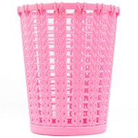 Зображення  Підставка склянка для пензлів, пилок та манікюрних інструментів RS 02 рожева