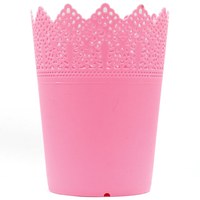 Изображение  Подставка стакан для кистей, пилочек и маникюрных инструментов RS 03 розовая