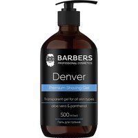 Изображение  Barbers Denver Premium Shaving Gel with aloe extract and panthenol, 500 ml, Volume (ml, g): 500