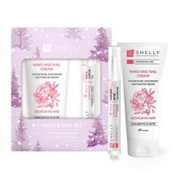 Изображение  New Year's set for hands and nails Shelly Hand and Nail Set cream 45 ml and oil 3 ml