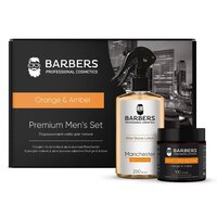 Изображение  Barbers Orange &amp; Amber Shaving Gift Set Moisturizing Shaving Cream 100 ml + Moisturizing Aftershave Lotion 250 ml 
