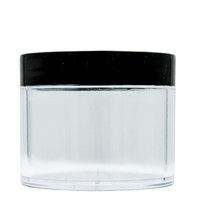 Изображение  Jar for decor and cosmetics 60 ml, with black lid