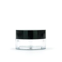 Изображение  Jar for decor and cosmetics 5 ml, with black lid