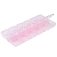 Изображение  Container - organizer for decor with 12 compartments, pink