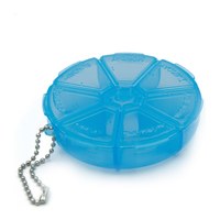 Изображение  Pill box for decor round 8 cm, blue