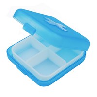 Изображение  Pill box for decor with 4 compartments, blue