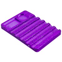 Изображение  Подставка для маникюрных кисточек с палитрой, фиолетовая