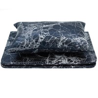 Изображение  Armrest with manicure mat, black marble
