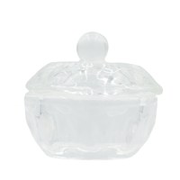 Изображение  Glass cup with lid for henna, paint, monomer 10 ml